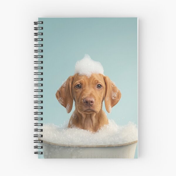 Item preview, Baby Vizsla Bubble Bath Cute Nursery Bathroom Wall Art designed and sold by LazyOwlStore.