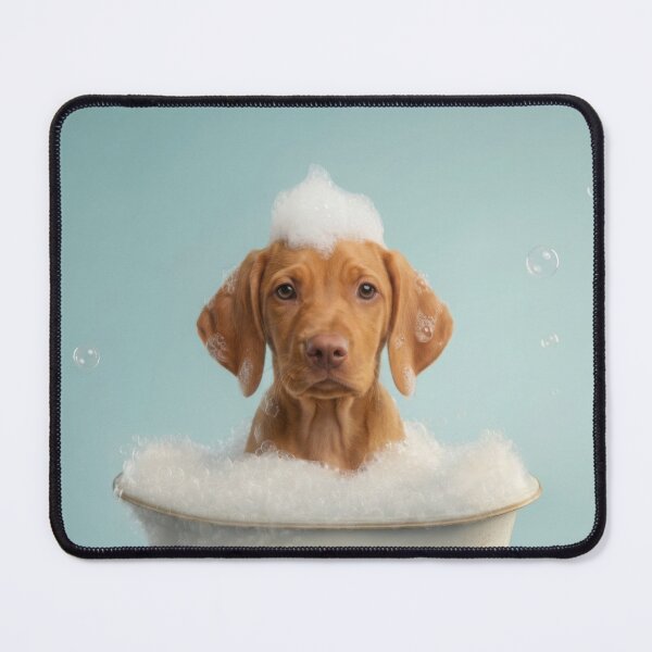 Item preview, Baby Vizsla Bubble Bath Cute Nursery Bathroom Wall Art designed and sold by LazyOwlStore.