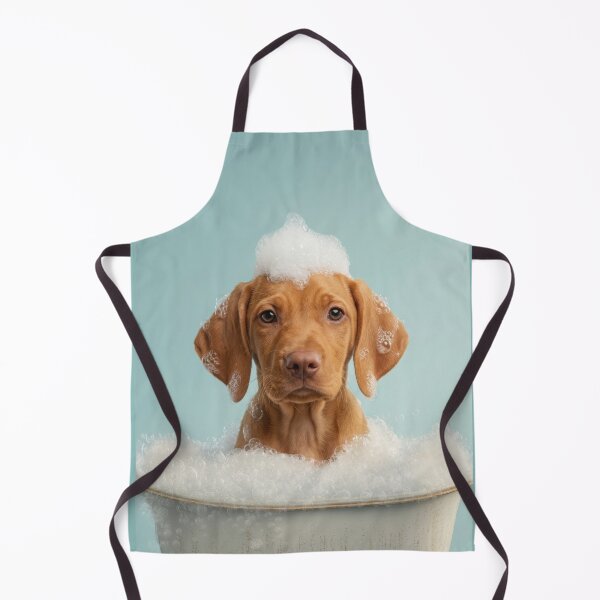 Item preview, Baby Vizsla Bubble Bath Cute Nursery Bathroom Wall Art designed and sold by LazyOwlStore.