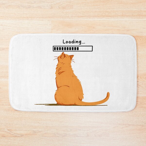 Item preview, Loading Cat Waiting Patiently designed and sold by 123Long.