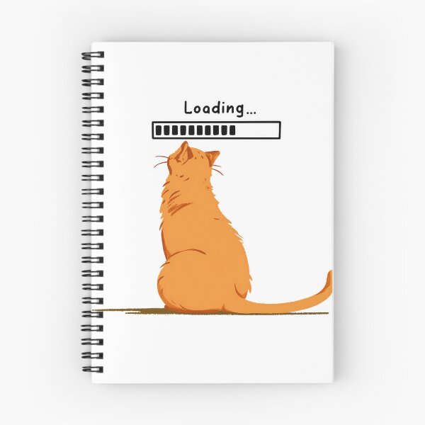 Item preview, Loading Cat Waiting Patiently designed and sold by 123Long.