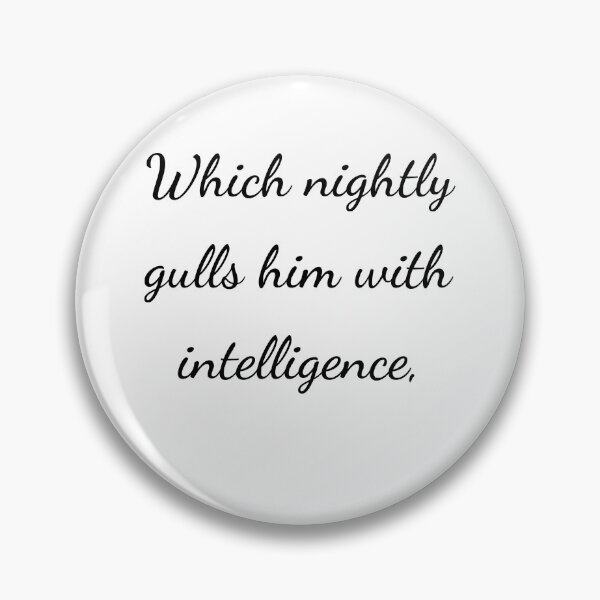 Item preview, “Which nightly gulls him with intelligence,” - handwriting black designed and sold by ariksworld.