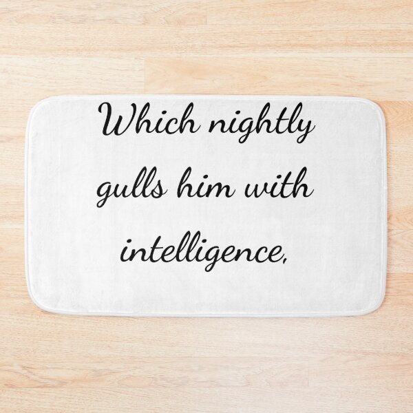 Item preview, “Which nightly gulls him with intelligence,” - handwriting black designed and sold by ariksworld.