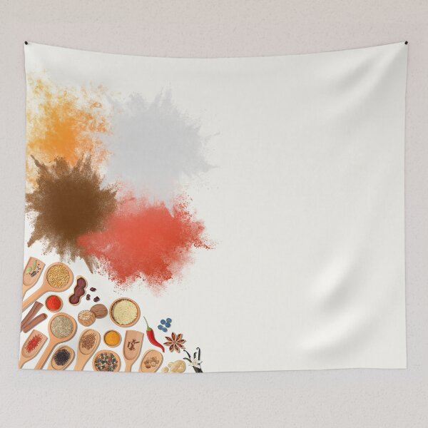 Item preview, Vibrant Spice Burst and Culinary Herbs Kitchen Wall Art designed and sold by HBBS DESIGNS.