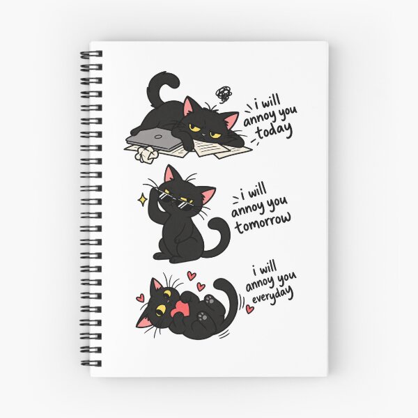 Item preview, I Will Annoy You Funny Black Cat designed and sold by MonkiFlipp.