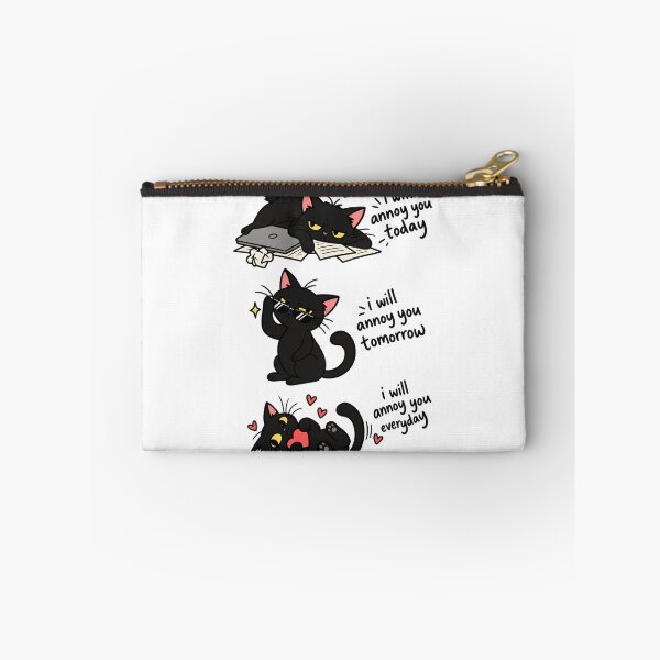 Item preview, I Will Annoy You Funny Black Cat designed and sold by MonkiFlipp.
