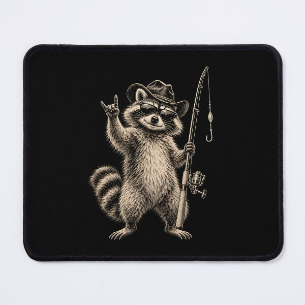 Item preview, Raccoon Fisherman designed and sold by a-turner-paint.