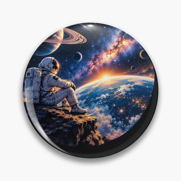 Item preview, Cosmic Horizon – Astronaut Watching Earth From Space designed and sold by apex.vibe.