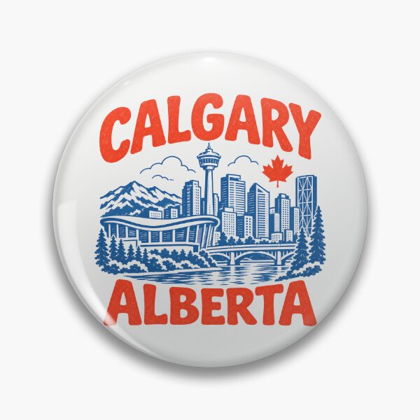 Item preview, Calgary Retro City designed and sold by HowToCanadian.