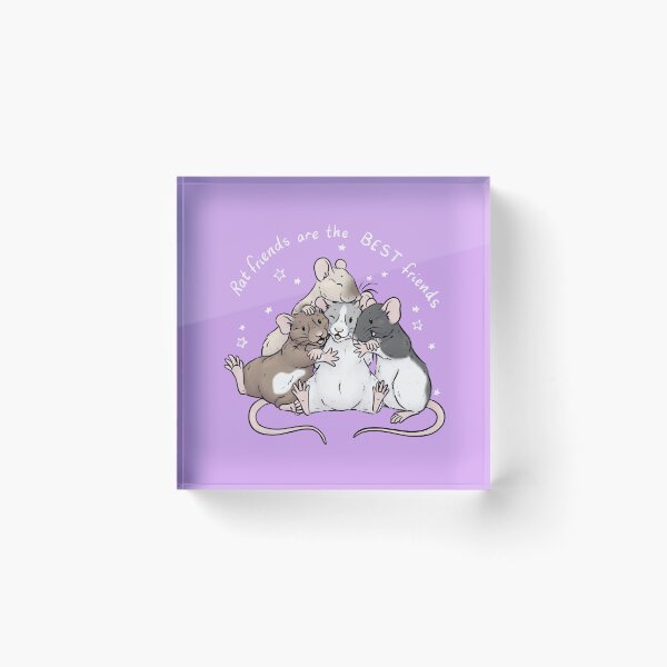 Item preview, Rat Friends Are The Best Friends designed and sold by sillybadger.