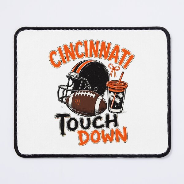 Item preview, Cincinnati Touch Down Football Fan Gift designed and sold by PaisynnSeika.