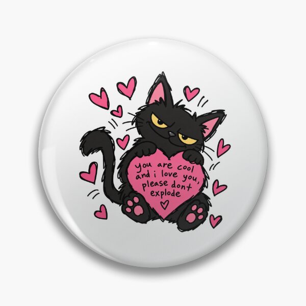 Item preview, You Are Cool Funny Black Cat Love designed and sold by MonkiFlipp.