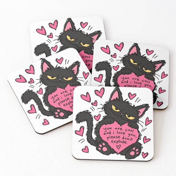 Item preview, You Are Cool Funny Black Cat Love designed and sold by MonkiFlipp.