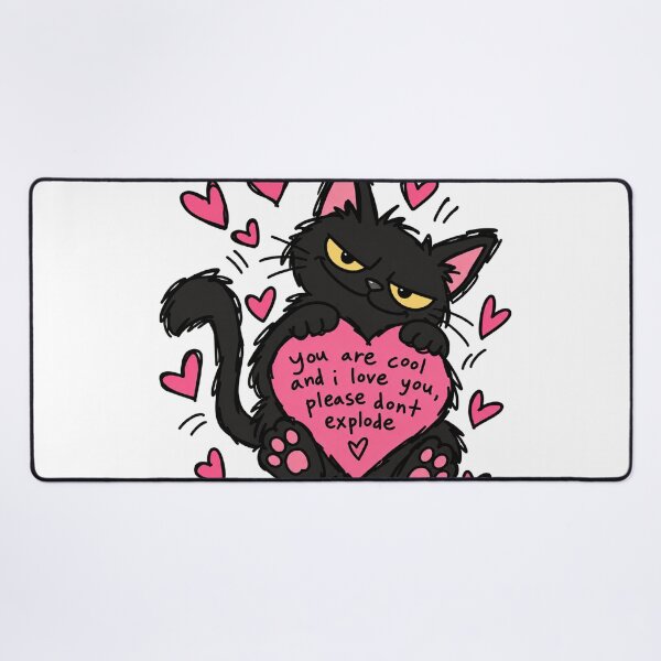 Item preview, You Are Cool Funny Black Cat Love designed and sold by MonkiFlipp.