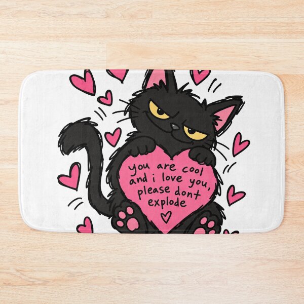 Item preview, You Are Cool Funny Black Cat Love designed and sold by MonkiFlipp.