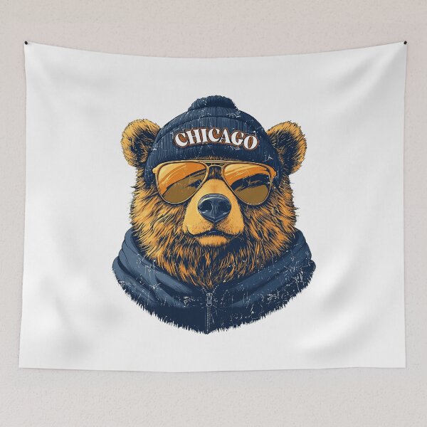 Item preview, Urban Bear Cool Beanie Sunglasses Graphic Tee designed and sold by BlouinDestin.