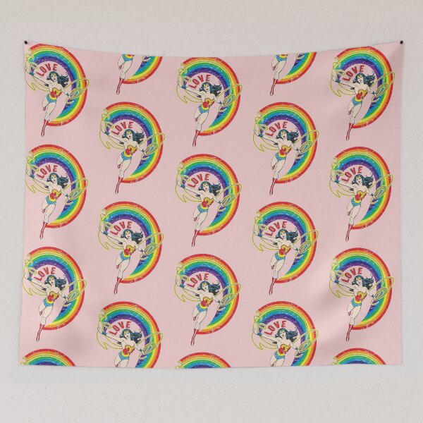 Item preview, Wonder Woman Love Lasso Rainbow Vintage designed and sold by Bohepa.
