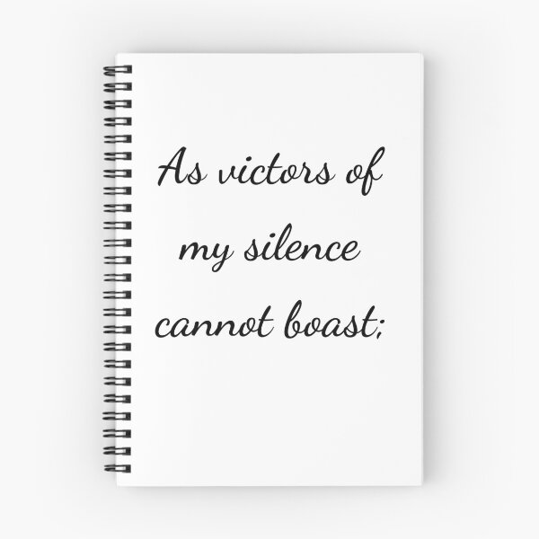 Item preview, “As victors of my silence cannot boast;” - handwriting black designed and sold by ariksworld.