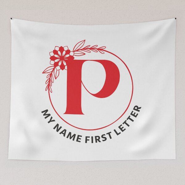Item preview, My Name First Letter - Personalized Name Initial Letter Typography | Custom First Alphabet Name Art | Monogram Initial Design designed and sold by 440CREATIVES.