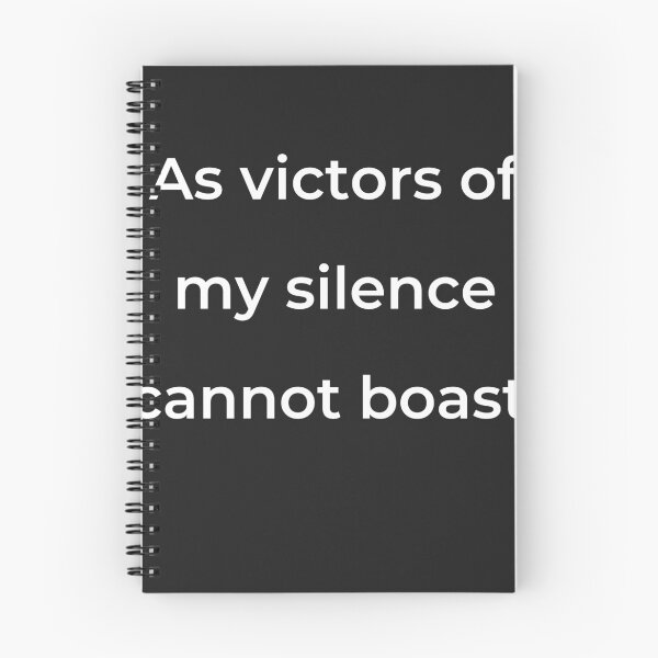 Item preview, “As victors of my silence cannot boast;” - print white designed and sold by ariksworld.