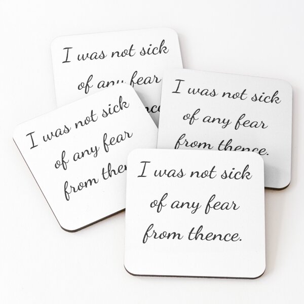 Item preview, “I was not sick of any fear from thence.” - handwriting black designed and sold by ariksworld.