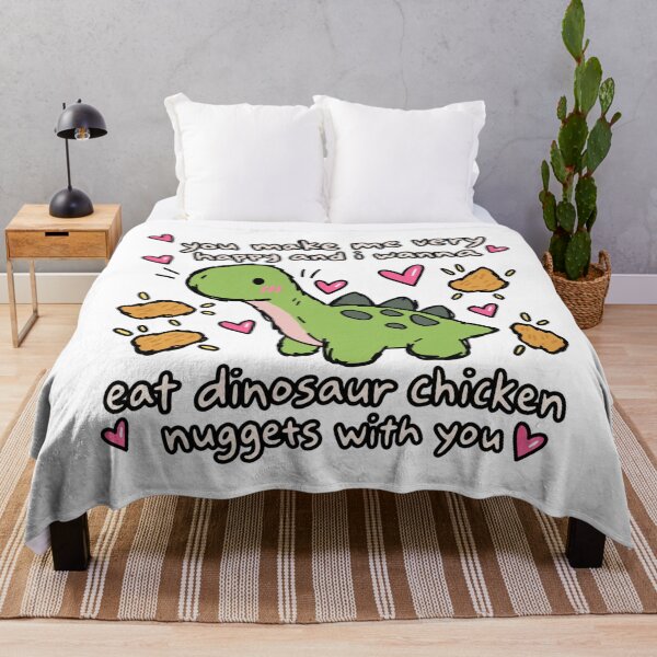 Item preview, Dinosaur Nuggets Make Me Happy Funny designed and sold by MonkiFlipp.