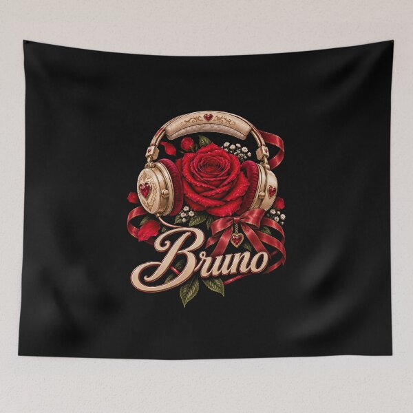Item preview, Bruno Red Rose Headphones Romantic Music  designed and sold by Abigaildixon92.