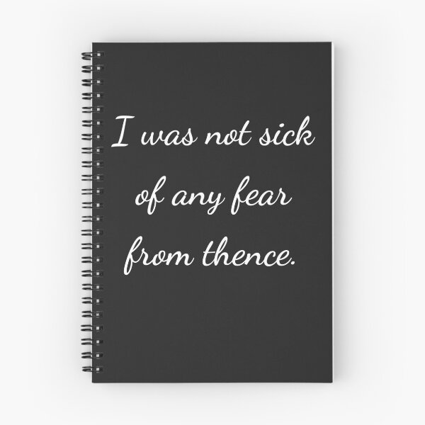 Item preview, “I was not sick of any fear from thence.” - handwriting white designed and sold by ariksworld.