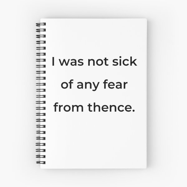 Item preview, “I was not sick of any fear from thence.” - print black designed and sold by ariksworld.