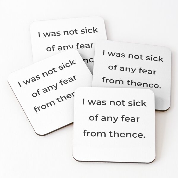 Item preview, “I was not sick of any fear from thence.” - print black designed and sold by ariksworld.