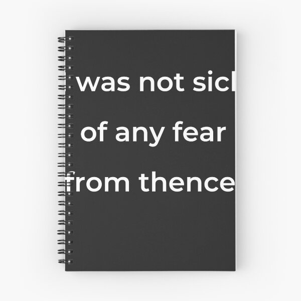 Item preview, “I was not sick of any fear from thence.” - print white designed and sold by ariksworld.