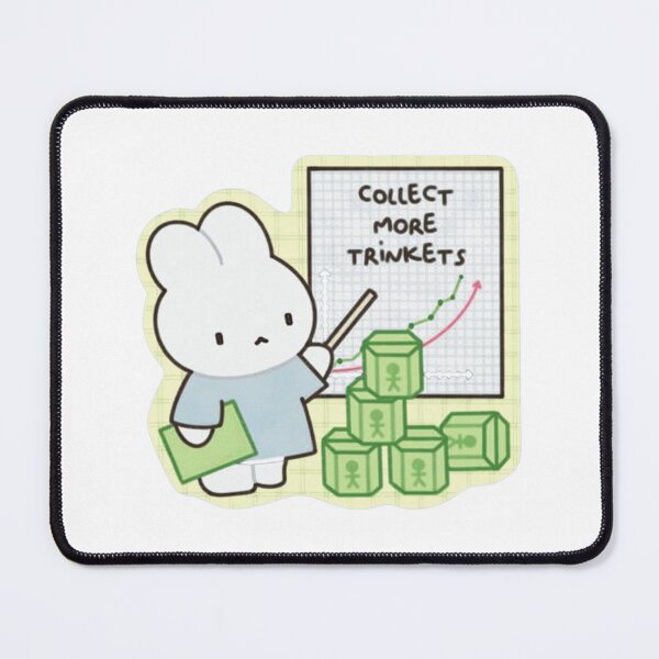 Item preview, Cute Bunny Collect More Trinkets Graph designed and sold by SopheeTrah.