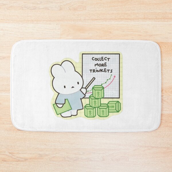 Item preview, Cute Bunny Collect More Trinkets Graph designed and sold by SopheeTrah.
