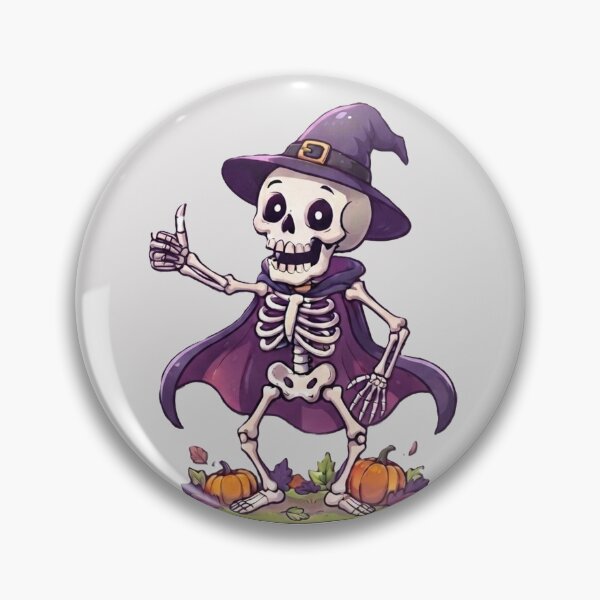 Item preview, Witchy Skeleton Collection - Spooky Cute Halloween Series designed and sold by ImagineNature.