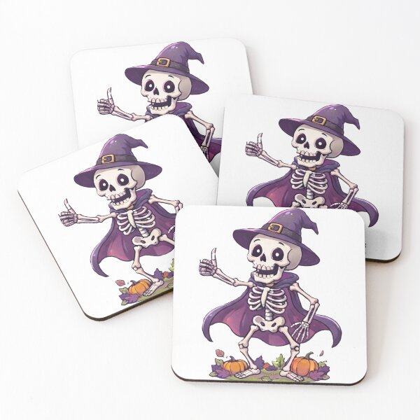 Item preview, Witchy Skeleton Collection - Spooky Cute Halloween Series designed and sold by ImagineNature.