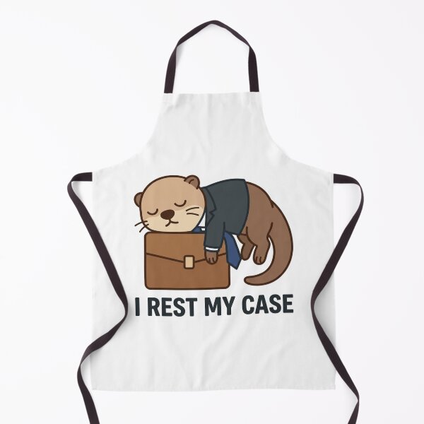 Item preview, I Rest My Case Cute Lawyer Otter Pun Funny Law Student Attorney Bar Exam Humor designed and sold by raedattia.