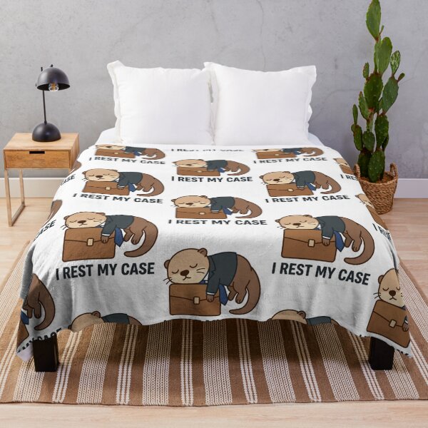 Item preview, I Rest My Case Cute Lawyer Otter Pun Funny Law Student Attorney Bar Exam Humor designed and sold by raedattia.