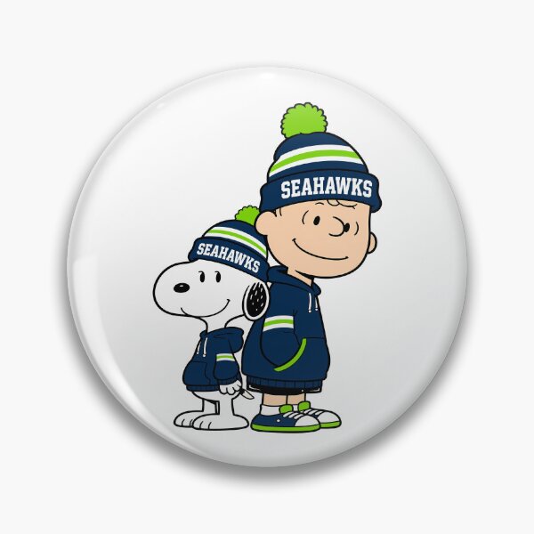 Item preview, Charlie Brown & Snoopy Seattle Seahawks Football Retro F160 designed and sold by GLUVY-THEME.
