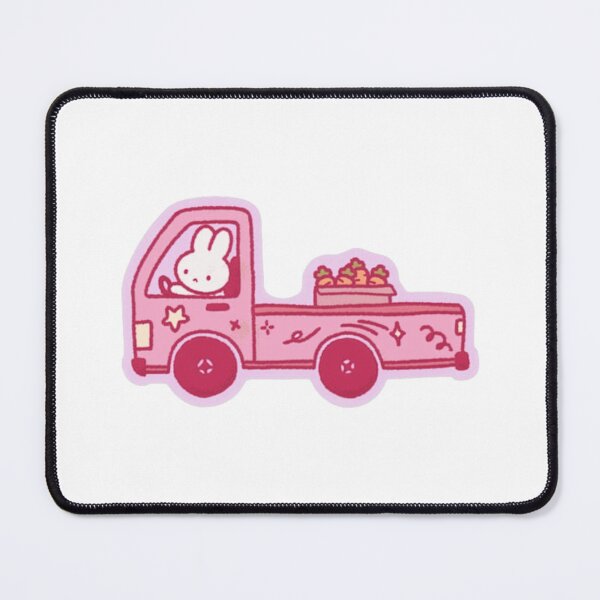 Item preview, Cute Bunny Driving Pink Truck With Carrots designed and sold by BlouinDestin.