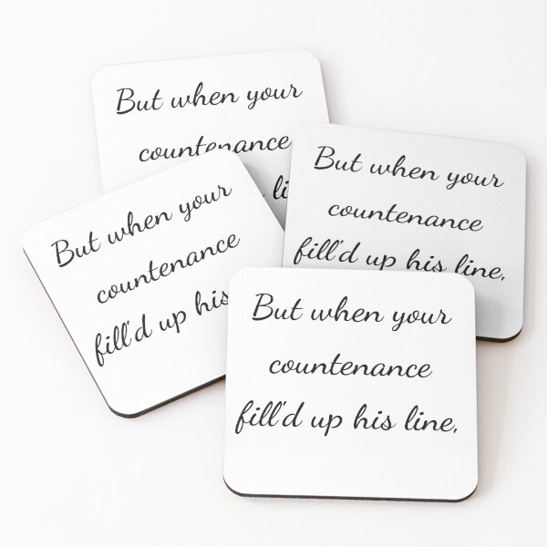 Item preview, “But when your countenance fill'd up his line,” - handwriting black designed and sold by ariksworld.