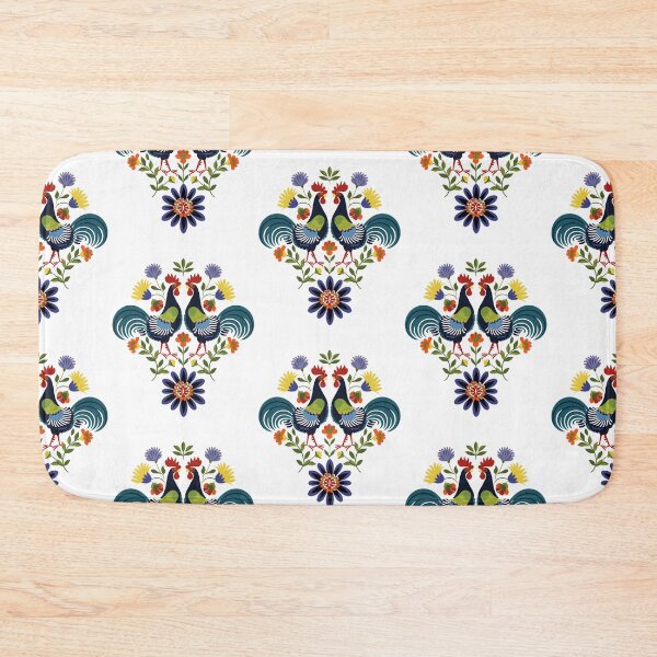 Item preview, Polish Flowers Rooster| Wycinanki | Folklore | Folk Art Blue designed and sold by xiao xuans.