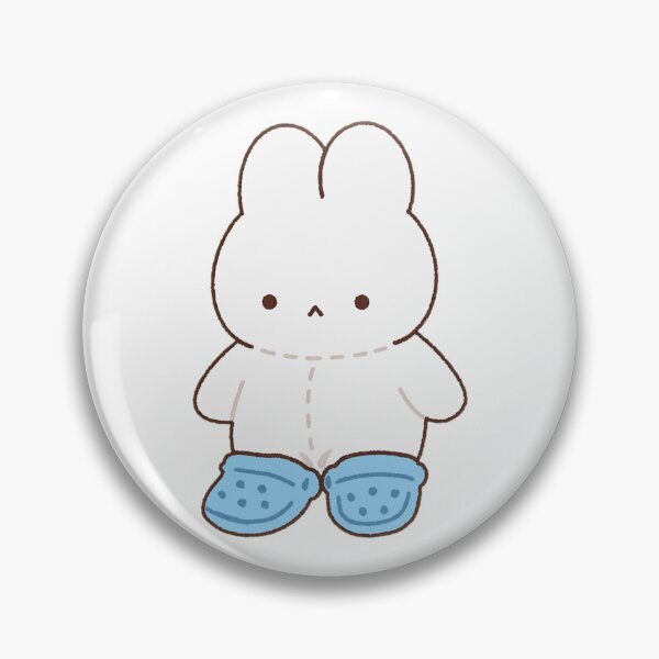 Item preview, Cute Bunny in Blue Clogs Kawaii Sticker designed and sold by PaisynnSeika.