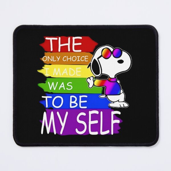 Item preview, Snoopy Rainbow Pride - The Only Choice Was To Be Myself designed and sold by Bohepa.