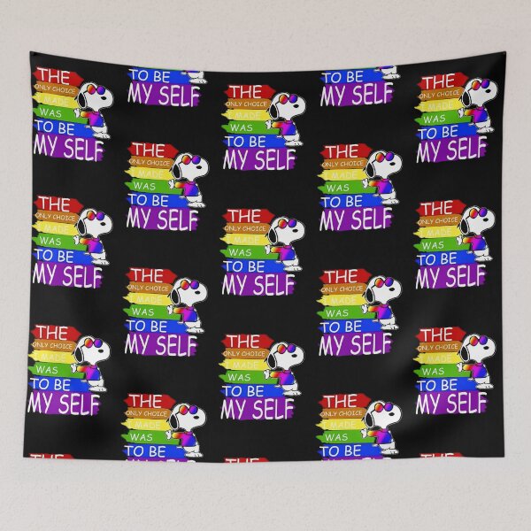 Item preview, Snoopy Rainbow Pride - The Only Choice Was To Be Myself designed and sold by Bohepa.
