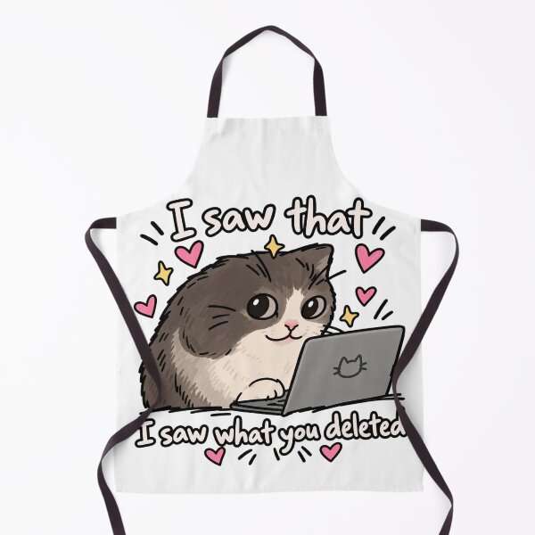 Item preview, I Saw What You Deleted Funny Cat designed and sold by MonkiFlipp.