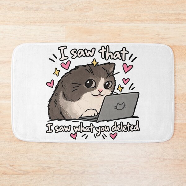 Item preview, I Saw What You Deleted Funny Cat designed and sold by MonkiFlipp.