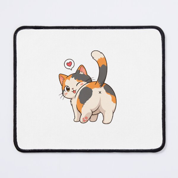 Item preview, Cute Calico Cat with Heart designed and sold by Dmo3HarkoArt.