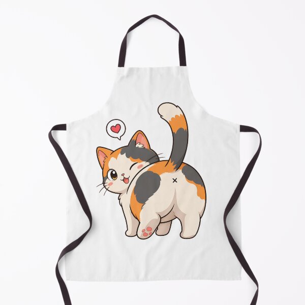 Item preview, Cute Calico Cat with Heart designed and sold by Dmo3HarkoArt.