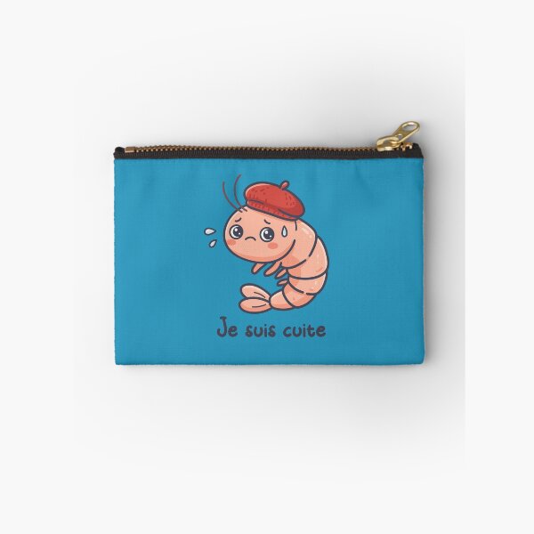 Item preview, Je suis cuite – Funny French Slang Expression Cute Shrimp designed and sold by OhLaBaguette.