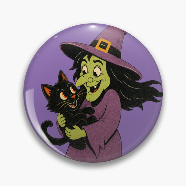 Item preview, Hazel Hex the Witch and Poe the Black Cat designed and sold by emilydesigns14.